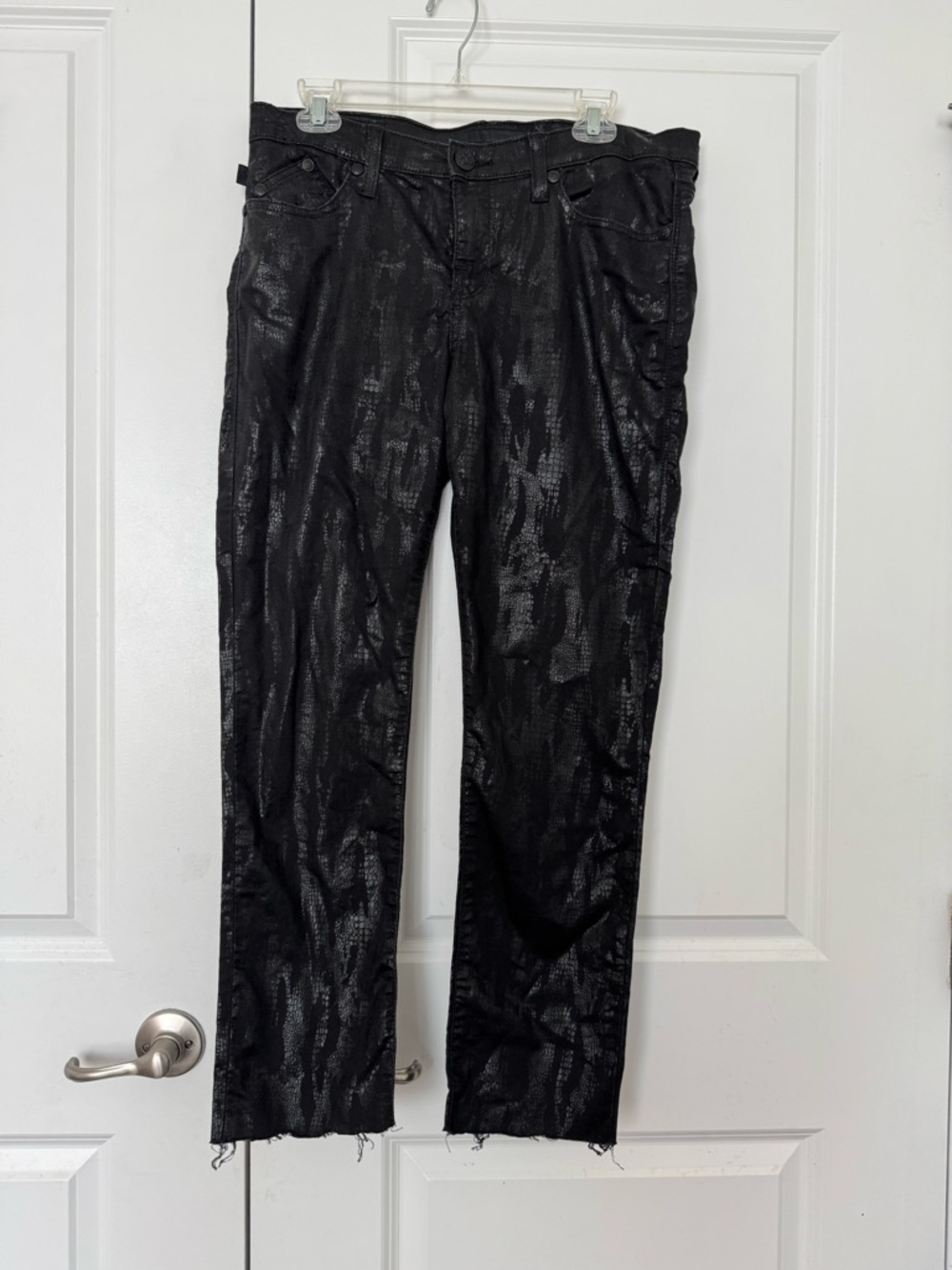 Rock & Republic Black Jeans w/Detail size 12